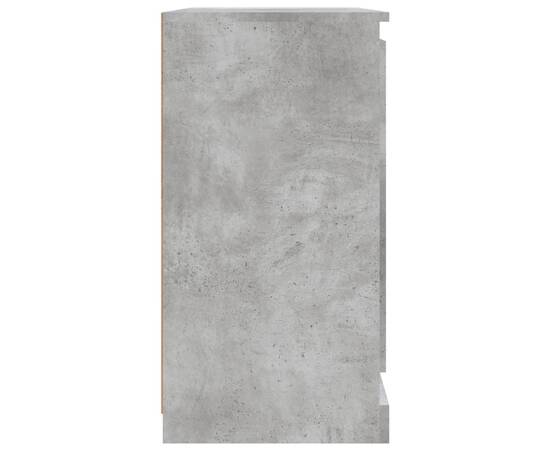 Servantă, gri beton, 70x35,5x67,5 cm, lemn prelucrat, 8 image