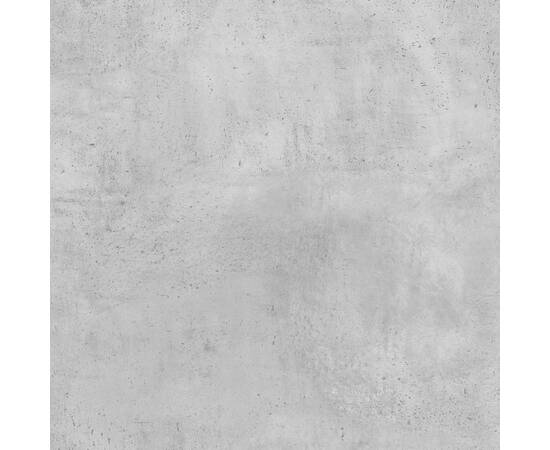 Birou cu sertar, gri beton, 115x50x75 cm, lemn prelucrat, 9 image