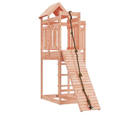 Căsuță de joacă cu perete de cățărat, lemn masiv douglas, 2 image