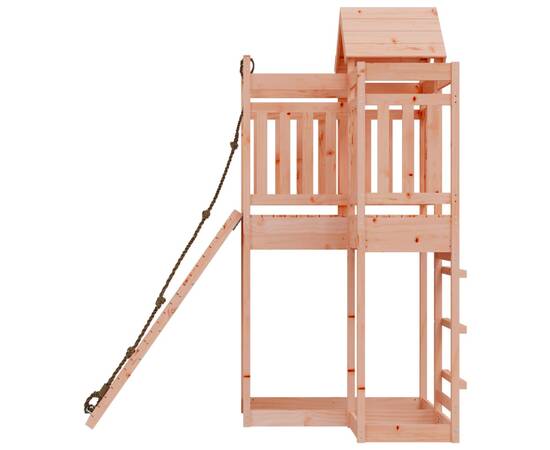 Căsuță de joacă cu perete de cățărat, lemn masiv douglas, 6 image