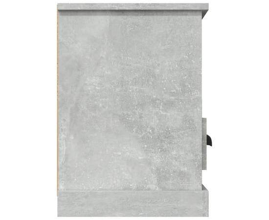 Comodă tv, gri beton, 100x35x50 cm, lemn prelucrat, 8 image