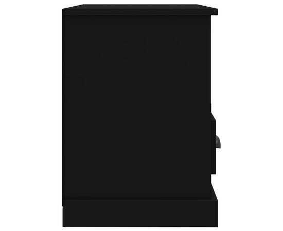 Comodă tv, negru, 80x35x50 cm, lemn prelucrat, 7 image