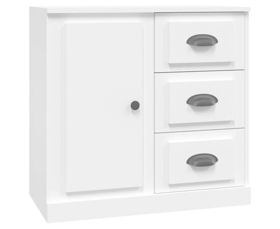 Servantă, alb, 70x35,5x67,5 cm, lemn prelucrat, 2 image