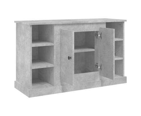 Servantă, gri beton, 100x35,5x60 cm, lemn prelucrat, 8 image