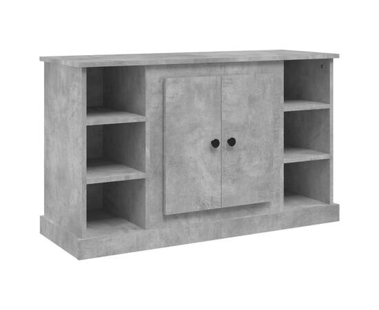 Servantă, gri beton, 100x35,5x60 cm, lemn prelucrat, 2 image