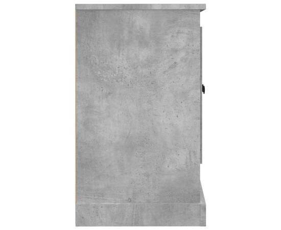 Servantă, gri beton, 100x35,5x60 cm, lemn prelucrat, 7 image