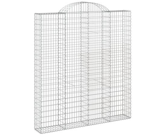 Coșuri gabion arcuite, 5 buc 200x30x220/240cm, fier galvanizat, 3 image