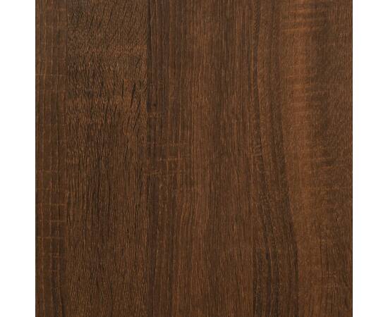 Măsuță laterală, stejar maro, 50x50x60 cm, lemn prelucrat, 9 image