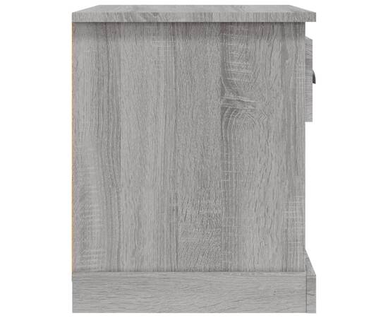 Noptieră, gri sonoma, 39x39x47,5 cm, lemn prelucrat, 8 image