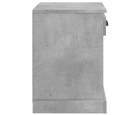 Noptiere, 2 buc., gri beton, 43x36x50 cm, 9 image