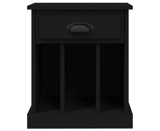 Noptiere, 2 buc., negru, 40x35x50 cm, 8 image