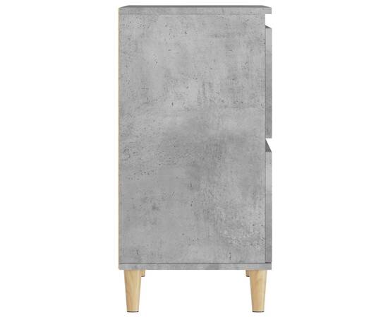 Servante, 2 buc, gri beton, 60x35x70 cm, lemn prelucrat, 9 image
