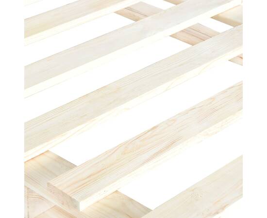 Cadru de pat din paleți, 100 x 200 cm, lemn masiv de pin, 5 image