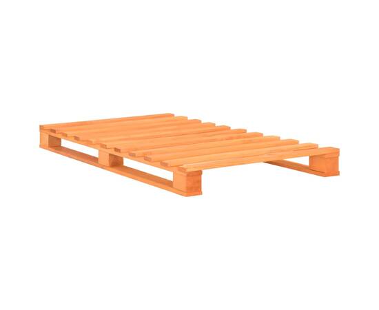 Cadru de pat din paleți, maro, 90x200 cm, lemn masiv de pin, 2 image