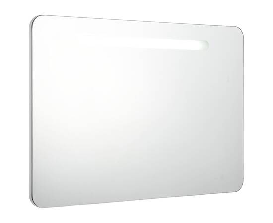 Dulap de baie cu oglindă și led, 70 x 9,5 x 55 cm, 2 image