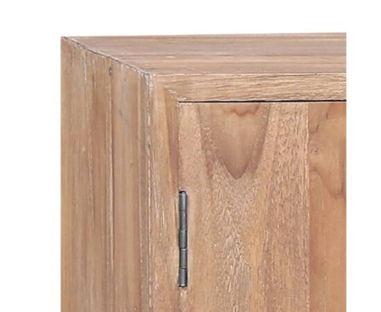 Dulap lateral, 140 x 30 x 75 cm, lemn masiv de tec, 8 image
