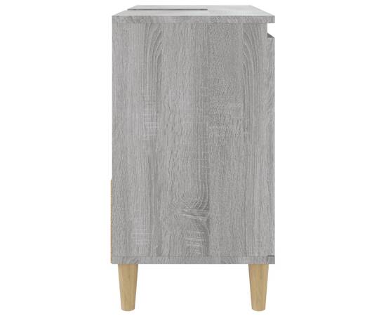 Dulap de baie, gri sonoma, 65x33x60 cm, lemn prelucrat, 8 image
