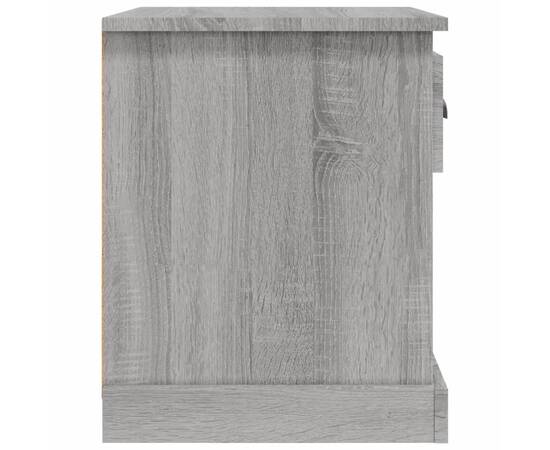 Noptiere, 2 buc., gri sonoma, 39x39x47,5 cm, lemn prelucrat, 9 image