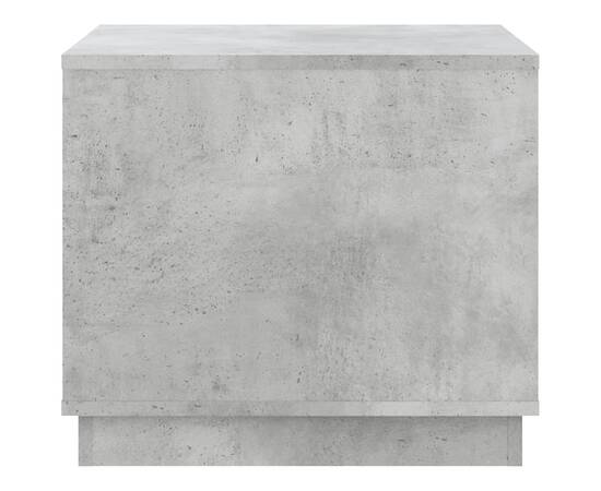 Măsuță de cafea, gri beton, 51x50x44 cm, lemn prelucrat, 7 image