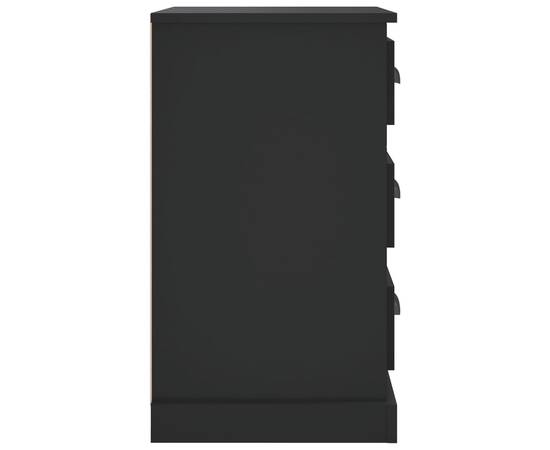 Noptieră, negru, 39x39x67 cm, lemn prelucrat, 8 image
