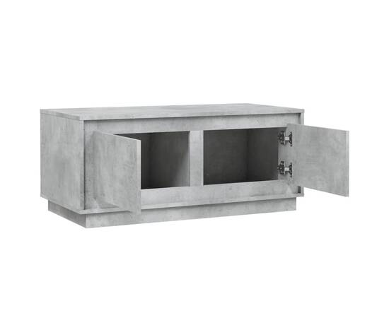 Măsuță de cafea, gri beton, 102x50x44 cm, lemn prelucrat, 7 image