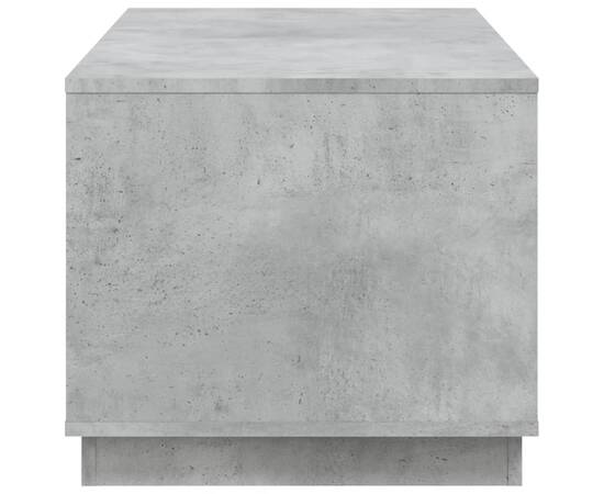 Măsuță de cafea, gri beton, 102x50x44 cm, lemn prelucrat, 8 image