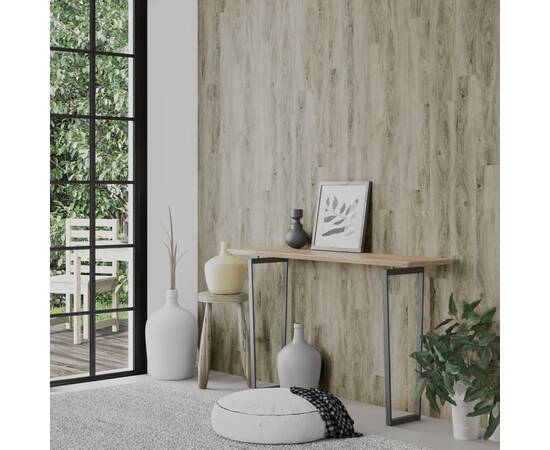 Panouri de perete aspect lemn, gri, 4,12 m², pvc, 3 image