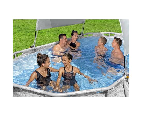 Bestway copertină pentru piscină supraterană, alb, 3 image