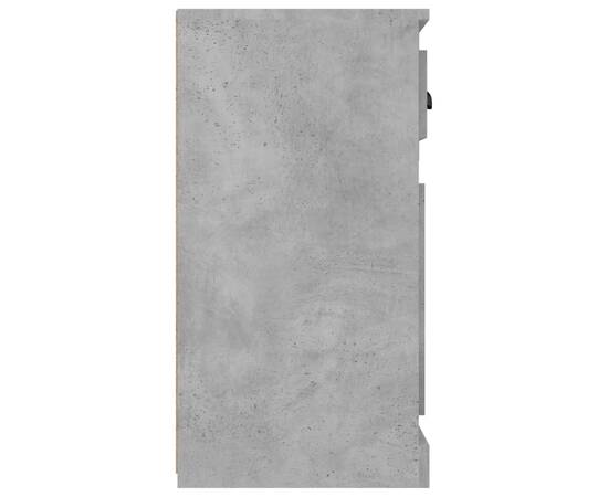 Servantă, gri beton, 70x35,5x67,5 cm, lemn prelucrat, 7 image