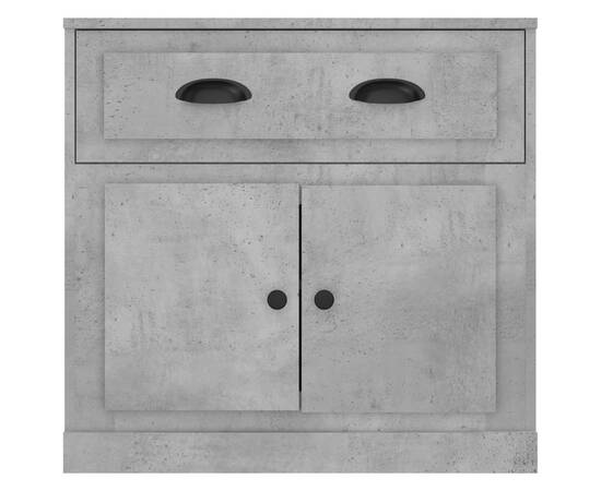 Servantă, gri beton, 70x35,5x67,5 cm, lemn prelucrat, 6 image