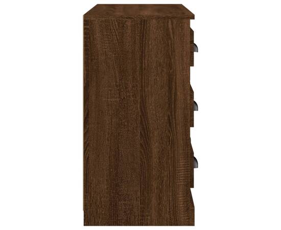 Servantă, stejar maro, 70x35,5x67,5 cm, lemn prelucrat, 7 image
