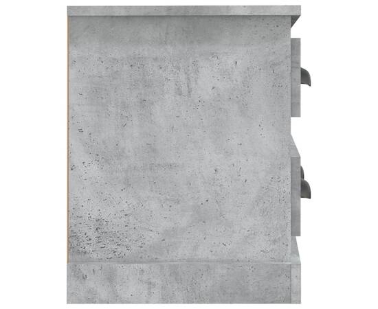 Comodă tv, gri beton, 100x35,5x45 cm, lemn prelucrat, 7 image