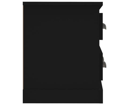 Comodă tv, negru, 100x35,5x45 cm, lemn prelucrat, 7 image