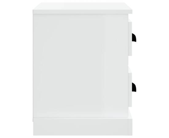 Noptieră, alb, 60x35,5x45 cm, 8 image