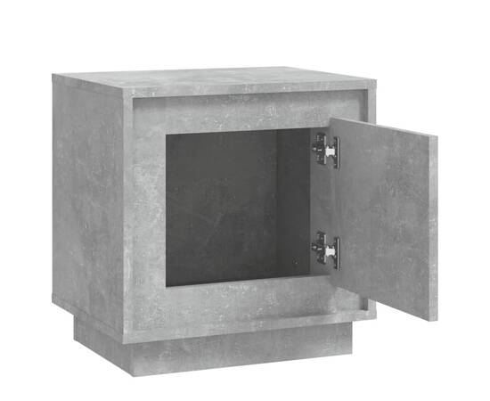 Noptieră, gri beton, 44x35x45 cm, lemn prelucrat, 6 image