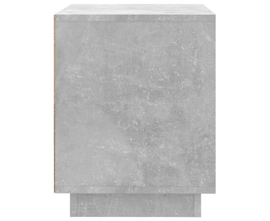 Noptiere, 2 buc., gri beton, 44x35x45 cm, lemn prelucrat, 8 image