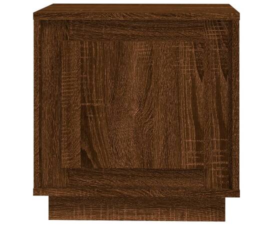 Noptiere, 2 buc., stejar maro, 44x35x45 cm, lemn prelucrat, 7 image