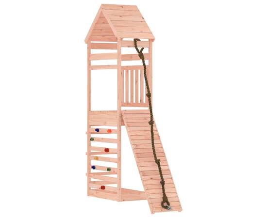 Căsuță de joacă cu perete de cățărat, lemn masiv douglas, 3 image