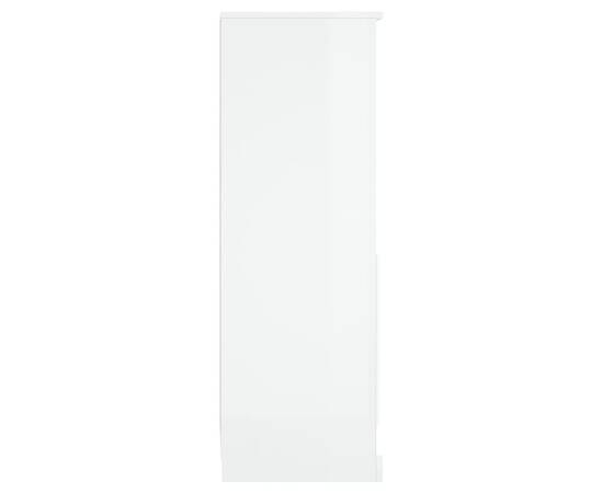 Dulap înalt, alb extralucios, 36x35,5x103,5 cm, lemn compozit, 7 image