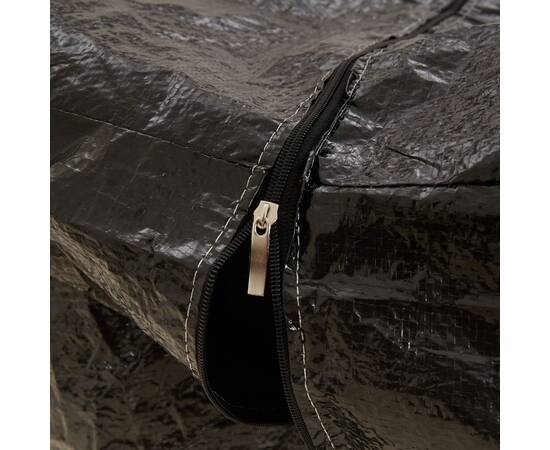 Genți depozitare perne, 2 buc., negru, 150x75x75 cm polietilenă, 6 image