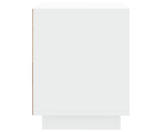 Noptiere, 2 buc, alb, 44x35x45 cm, lemn prelucrat, 8 image