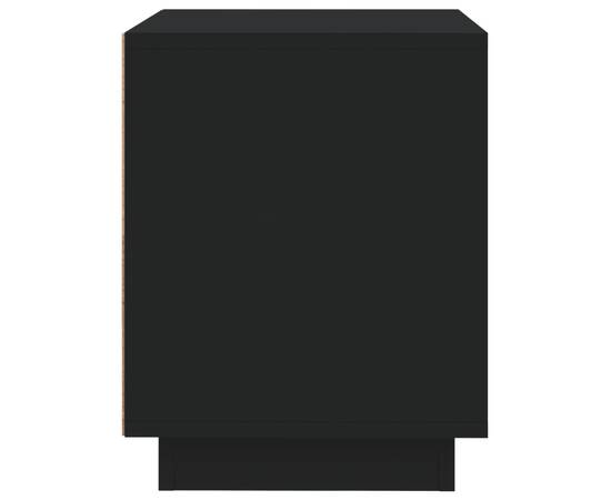 Noptiere, 2 buc, negru, 44x35x45 cm, lemn prelucrat, 8 image