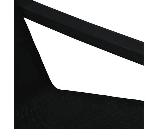 Scaun de relaxare, negru, material textil, 7 image