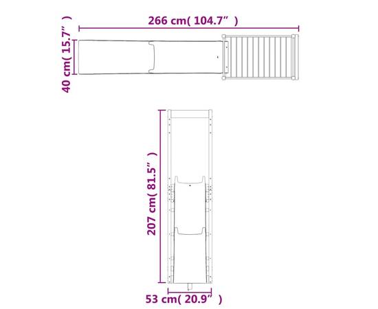 Set de joacă pentru exterior, lemn masiv de douglas, 9 image