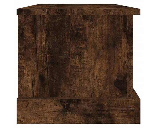Cutie de depozitare, stejar afumat, 50x30x28 cm, lemn prelucrat, 7 image