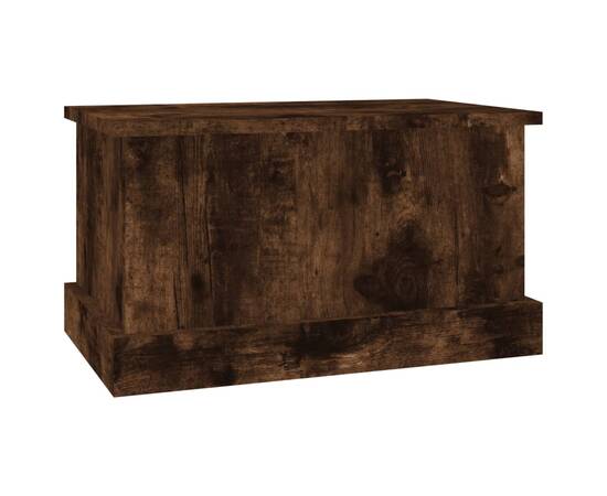 Cutie de depozitare, stejar afumat, 50x30x28 cm, lemn prelucrat, 5 image