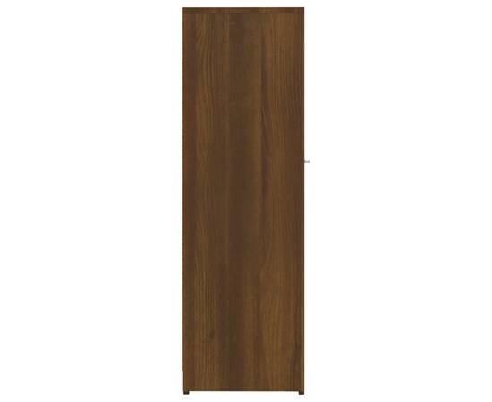Dulap de baie, stejar maro, 30x30x95 cm, lemn compozit, 7 image