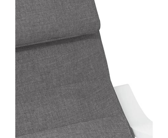 Scaun balansoar, gri închis, material textil, 6 image
