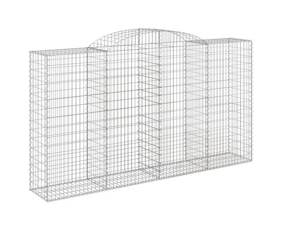 Coșuri gabion arcuite 11 buc, 300x50x160/180cm, fier galvanizat, 3 image