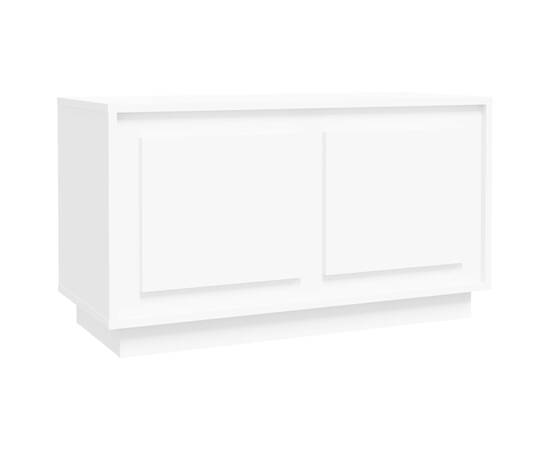 Dulap tv, alb, 80x35x45 cm, lemn prelucrat, 2 image